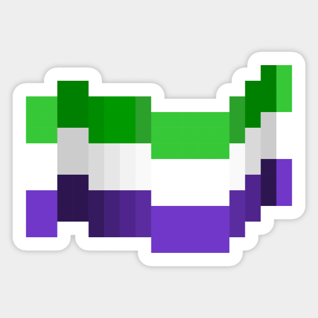 Pixel Pride Sticker by traditionation